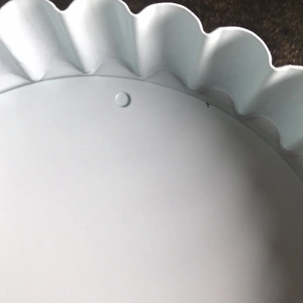 NWOT Quiche tartlet pie flutted pans light mint green non stick removable bottom